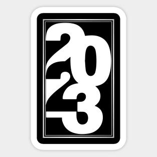 hello 2023 , welcome 2023 Sticker